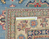 4x6 Blue Kuba Afghan Hand Knotted Wool Area Rug